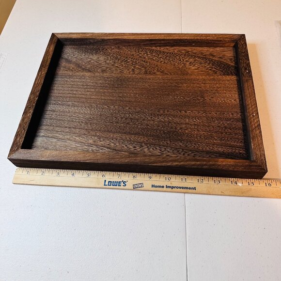 Set Of 2 Rustic Farmhouse Wooden Trays With Handles - Assembly Required - Picture 7 of 11